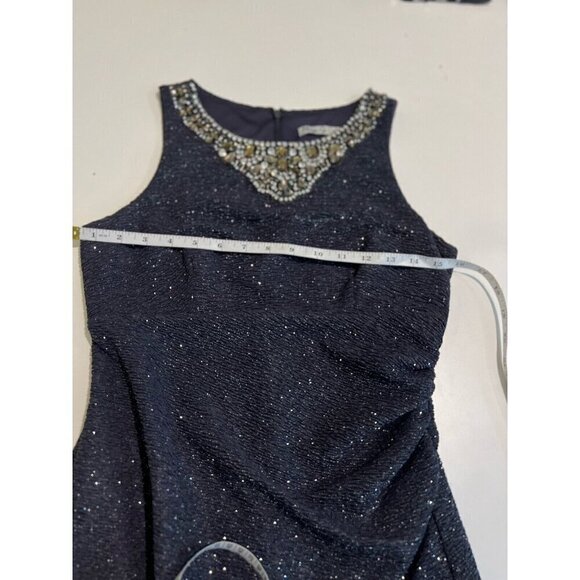 Eliza J Embellished Neck Glitter Dress Party New Years Sparkle Bodycon Sexy 4 - Picture 9 of 12